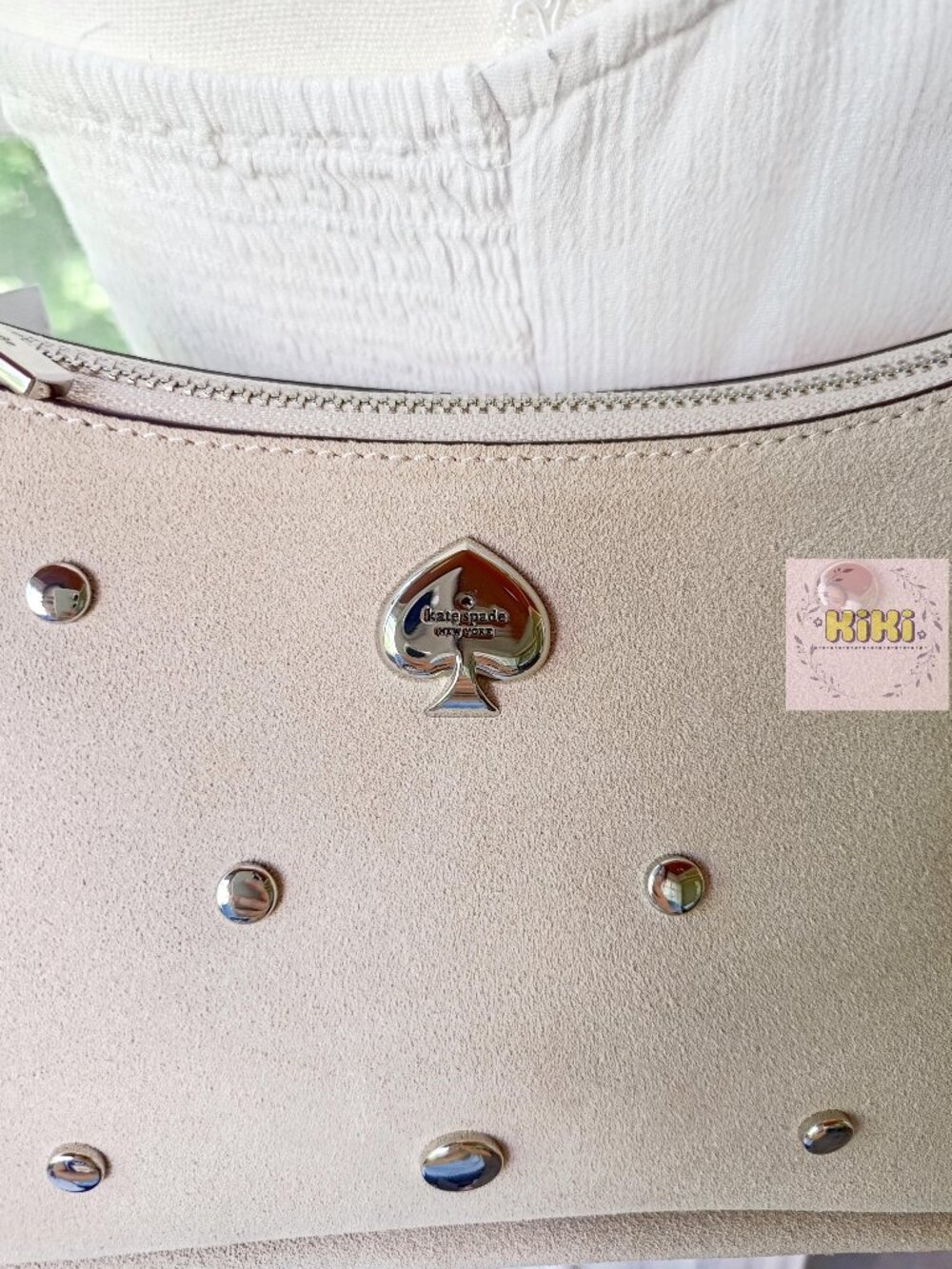 Kate Spade Kayla Suede Studs Small Convertible Shoulder Bag KM670 - Picture 12 of 14